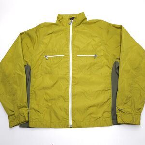 Nike Jacket Womens Large 12-14 Full Zip Pockets Activewear Y2K Lime Green 90s